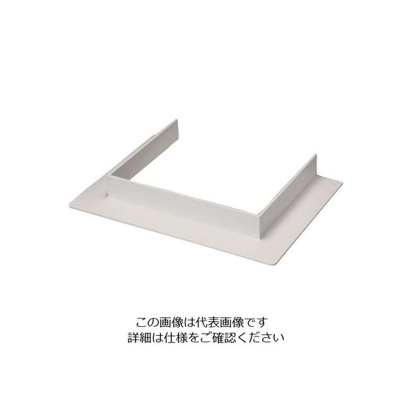 マサル工業 マサル エムケーダクト付属品 コ型フランジ 8号150型 ホワイト MDFC8152 1個 130-0243（直送品）