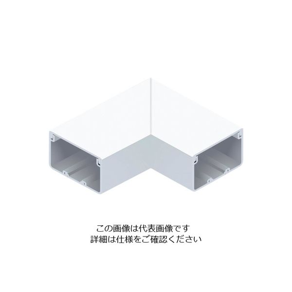 マサル工業 マサル エムケーダクト付属品 平面マガリ 7号 ホワイト MDM172 1個 120-5113（直送品）