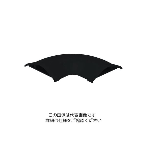 マサル工業 マサル ガードマン2R型付属品 平面マガリ 特4号 ブラック GBM4W 1個 122-0884（直送品）