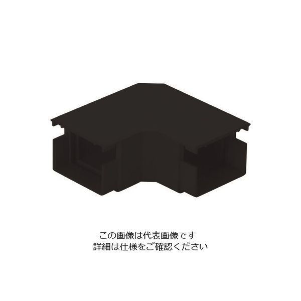 マサル工業 マサル 屋外用エムケーダクト付属品 平面マガリ 1号 ブラック MDM11W 1個 130-3365（直送品）