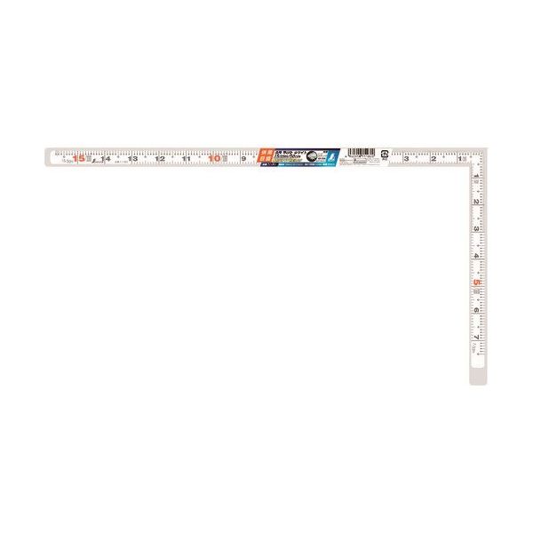 シンワ測定 シンワ 曲尺平ぴた ホワイト 1尺5寸/50cm 併用目盛 11182 1本 147-7606（直送品）