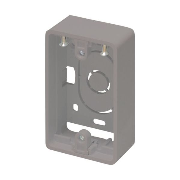マサル工業 マサル ニュー・エフモール付属品 露出ボックス 1個用 超浅型 グレー SFBTA11 1個 122-0900（直送品）