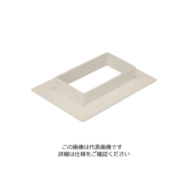 マサル工業 マサル エムケーダクト付属品 フランジ 7号200型 ミルキーホワイト MDF7203 1個 129-8624（直送品）