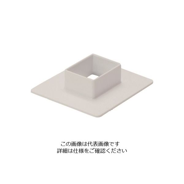 マサル工業 マサル エムケーダクト付属品 フランジ 6号 ホワイト MDF62 1個 129-8651（直送品）