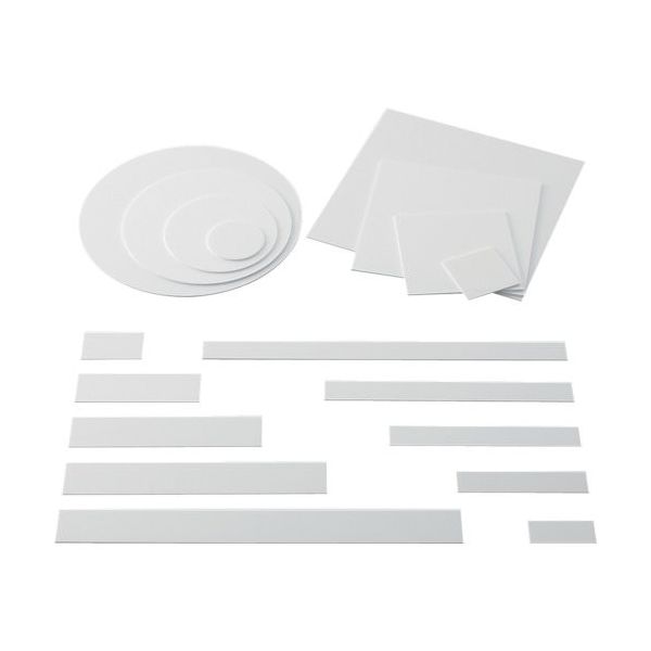 アイテック 光 アクリル長方形 白 300×30×2mm KA-3031 1セット(5