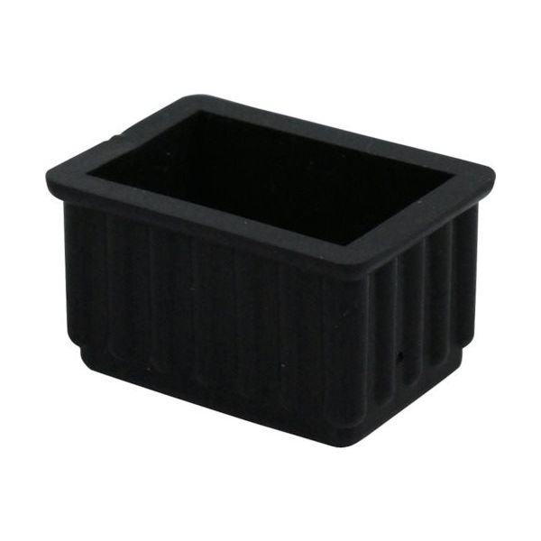 アイテック 光 イス脚キャップ黒 長角 23×36 BE-23-302 1セット(10個) 112-9653（直送品）