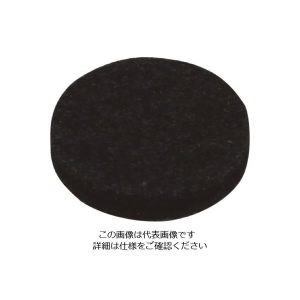 光 硬質フェルト ブラック 25mm丸 LPQ-251 1セット(40個:8個×5パック) 215-4274（直送品）