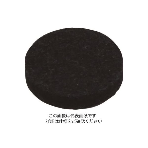 光 硬質フェルト ブラック 22mm丸 LPQ-221 1セット(40個:8個×5パック) 215-7466（直送品）