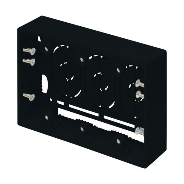 マサル工業 マサル ニュー・エフモール付属品 露出ボックス 3個用 浅型