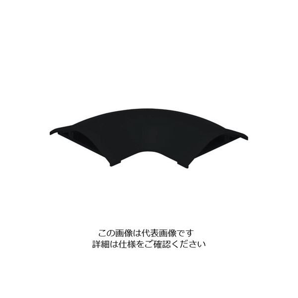 マサル工業 マサル ガードマン2R型付属品 平面マガリ 5号 ブラック GAM5W 1個 122-0910（直送品）