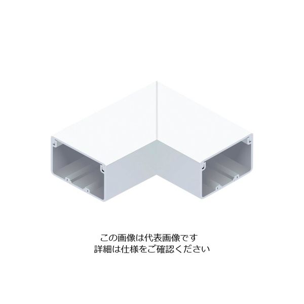 マサル工業 マサル エムケーダクト付属品 平面マガリ 6号200型 ホワイト MDM6202 1個 120-0354（直送品）