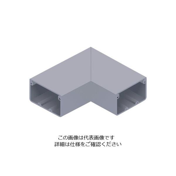 マサル工業 マサル エムケーダクト付属品 平面マガリ 6号200型 グレー MDM6201 1個 120-1897（直送品）