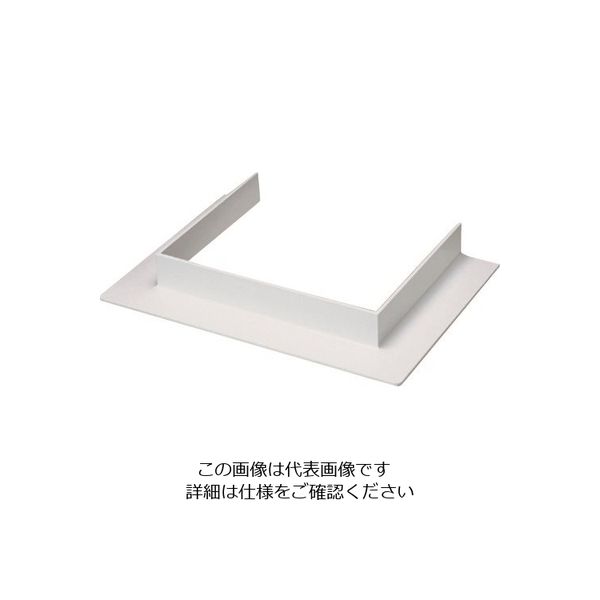 マサル工業 マサル エムケーダクト付属品 コ型フランジ 8号 ホワイト MDFC82 1個 129-8708（直送品）