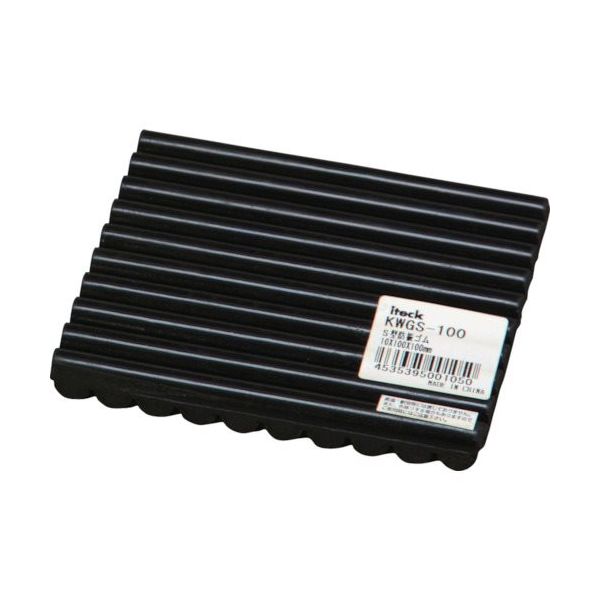 アイテック 光 S型防振ゴム 10×100×100mm KWGS-100 1セット(5枚) 820-1717（直送品）
