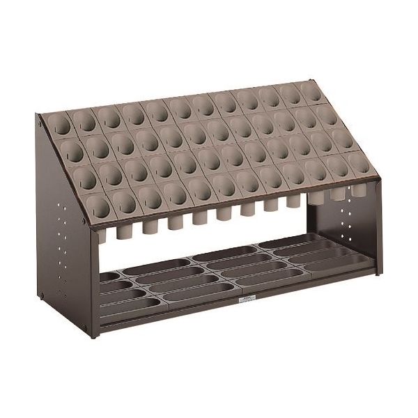 テラモト シュート式傘立て オブリークアーバン(48本収納)グレー UB-285-148-6 1台 817-3423（直送品）