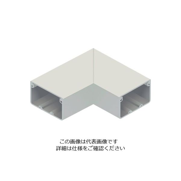 マサル工業 マサル エムケーダクト付属品 平面マガリ 7号150型 ミルキーホワイト MDM7153 1個 120-5061（直送品）