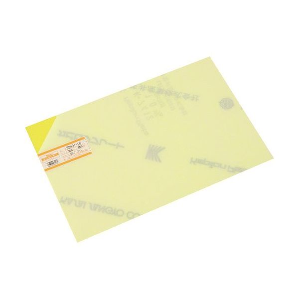 光 エンビ板蛍光グリーン1×300×450mm EB431-16 1枚 216-2191（直送品）