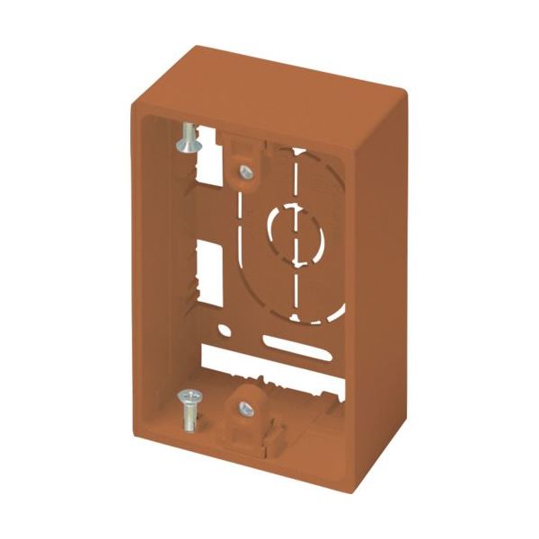 マサル工業 マサル ニュー・エフモール付属品 露出ボックス 1個用 深型 ブラウン SFBF16 1個 122-0905（直送品）