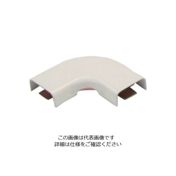マサル工業 マサル メタルモール付属品 フラットエルボ A型 ミルキーホワイト A1033 1個 121-1419（直送品）