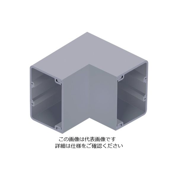 マサル工業 マサル エムケーダクト付属品 内マガリ 8号 グレー MDU181 1個 120-3520（直送品）