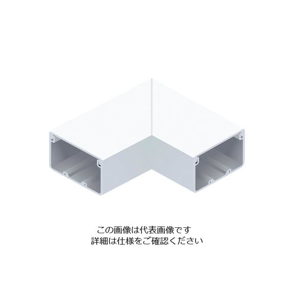 マサル工業 マサル エムケーダクト付属品 平面マガリ 7号150型 ホワイト MDM7152 1個 120-5041（直送品）