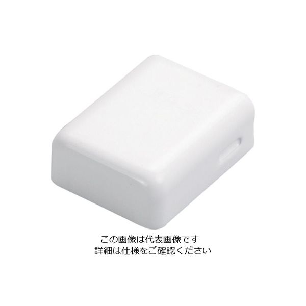 マサル工業 マサル メタルモール付属品 角型エンド A型 ホワイト A1202 1個 121-1422（直送品）