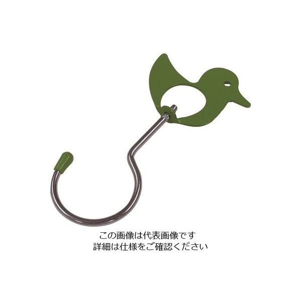 ニッサチェイン アニマルフック 緑(トリ) 80mm A-32 1セット(5本:1本×5個) 126-6059（直送品）