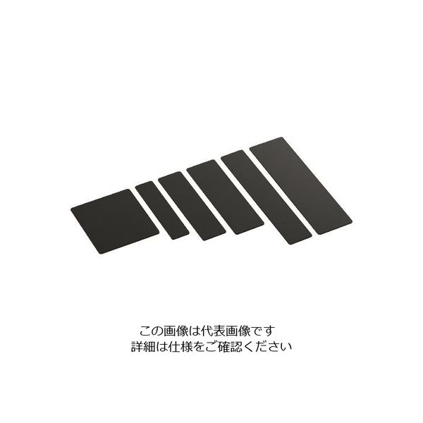 光 Rプレート無地 アクリル黒テープ付 RK407-T 1枚 224-6048（直送品）