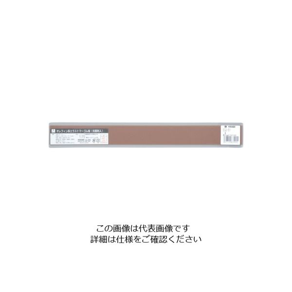光 エラストマーゴム板 茶 約1mm×30×300 EG2-51 1セット(5枚) 820-0933（直送品）