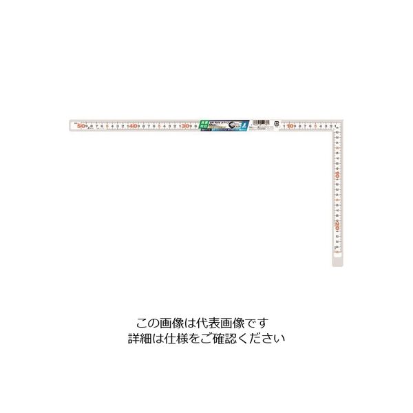 シンワ測定 シンワ 曲尺平ぴた ホワイト 50cm 表裏同目 11172 1本 147-7635（直送品）