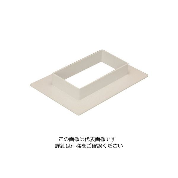 マサル工業 マサル エムケーダクト付属品 フランジ 7号150型 ミルキーホワイト MDF7153 1個 129-8646（直送品）