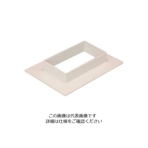 マサル工業 マサル エムケーダクト付属品 フランジ 8号200型 クリーム MDF8205 1個 129-8647（直送品）