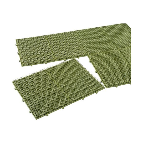 テラモト スパイクターフ 緑 450×600mm MR0070201 1枚 855-1070（直送品）