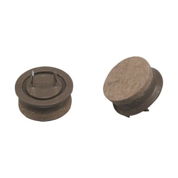 光 打ち込みフェルト ブラウン 28mm丸 LCQ-285 1セット(20個:4個×5パック) 216-3744（直送品）