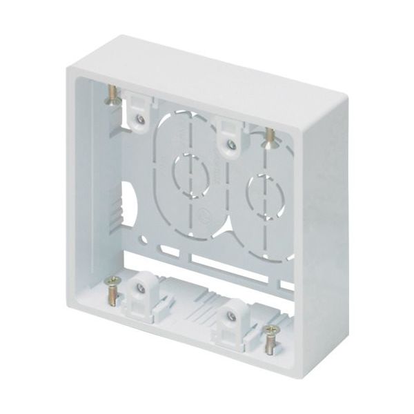 マサル工業 マサル ニュー・エフモール付属品 露出ボックス 2個用 深型 ホワイト SFBF22 1個 121-7762（直送品）