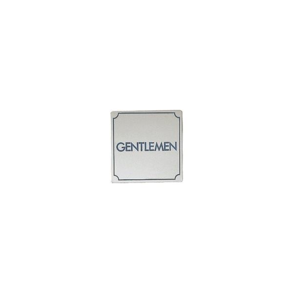 光 ステンレスサインプレート GENTLEMEN KS895-1 1枚 224-9195（直送品）