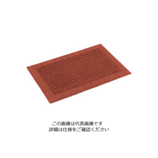 テラモト 屋外マット テラロイヤルマット 茶 900×1800mm MR-050-056-4 1枚 782-4726（直送品）