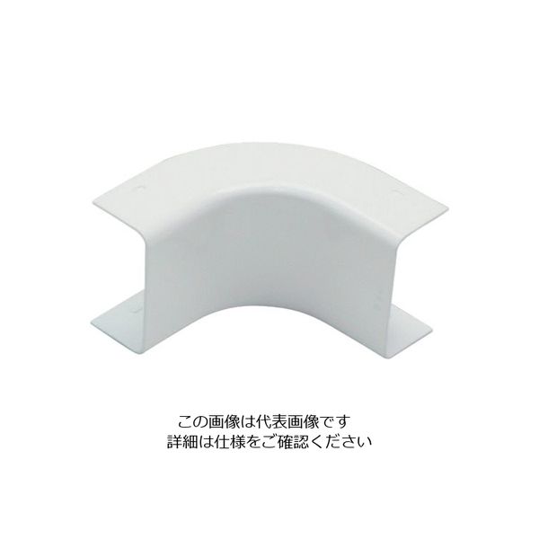 マサル工業 マサル メタルモール付属品 インターナルエルボ 後付け型 C型 ホワイト C30412 1個 121-4560（直送品）