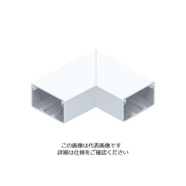 マサル工業 マサル エムケーダクト付属品 平面マガリ 7号200型 ホワイト MDM7202 1個 120-0301（直送品）