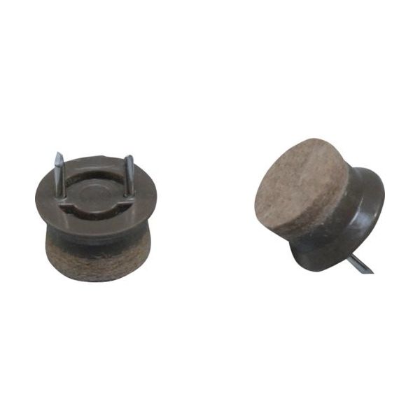 光 打ち込みフェルト ブラウン 19mm丸4P CQ1950 1セット(20個:4個×5パック) 112-9641（直送品）