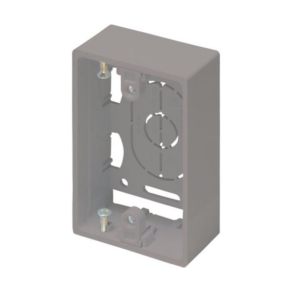 マサル工業 マサル ニュー・エフモール付属品 露出ボックス 1個用 浅型 グレー SFBA11 1個 121-6153（直送品）