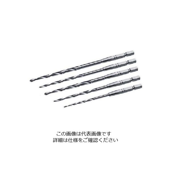 トップ工業 TOP 六角シャンク鉄工ドリルセット 5本組 2.0~3.8mm ETD 