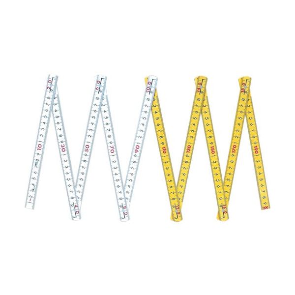 シンワ測定 シンワ ファイバー折尺 10折2m cm表示 バラ 78841 1個 816-4610（直送品）