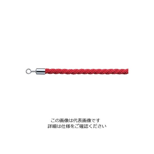 光（ヒカリ） 光 パーテーション用ロープリングタイプレッド PRR25-1 1本 820-2007（直送品）