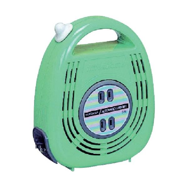 畑屋製作所 ハタヤ オートマッキー 100V 5m 自動巻 エメラルドグリーン AM-051-GE 1個 851-3572（直送品）