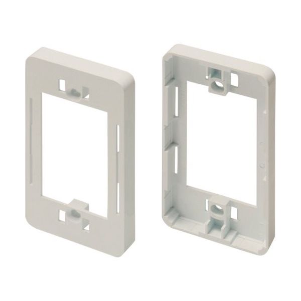 マサル工業 マサル ニュー・エフモール付属品 コンセント用引出フレーム 1個用 ミルキーホワイト SFBK13 1個 121-7722（直送品）