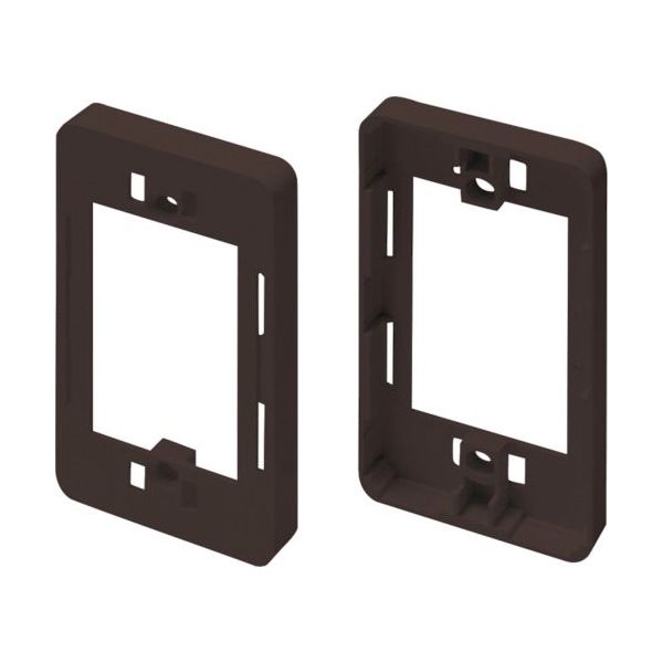 マサル工業 マサル ニュー・エフモール付属品 コンセント用引出フレーム 1個用 チョコ SFBK19 1個 121-4609（直送品）