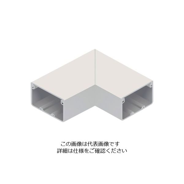 マサル工業 マサル エムケーダクト付属品 平面マガリ 6号150型 クリーム MDM6155 1個 120-5043（直送品）