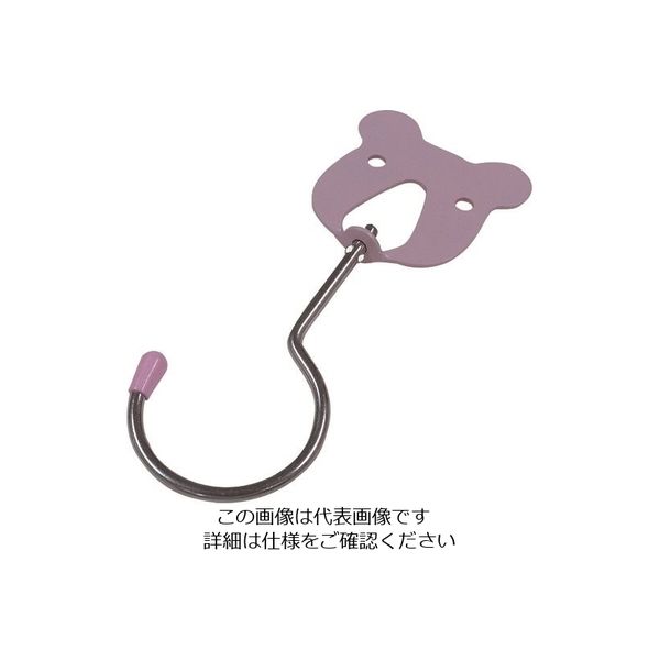 ニッサチェイン アニマルフック 桃(コアラ) 80mm A-35 1セット(5本:1本×5個) 126-7653（直送品）