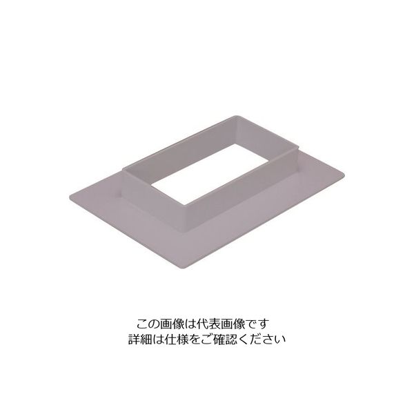 マサル工業 マサル エムケーダクト付属品 フランジ 6号200型 グレー MDF6201 1個 129-7113（直送品）